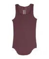 Rick Owens Organic Cotton Tank Top In Red