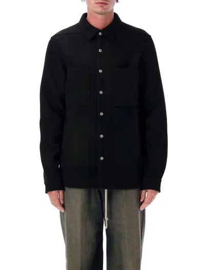 RICK OWENS RICK OWENS MELTON OUTERSHIRT