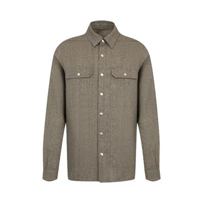 Pre-owned Rick Owens Outershirt 'black Melange' | Men's Size 50