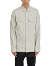 Rick Owens Off-white Hollywood Outershirt Leather Overshirt
