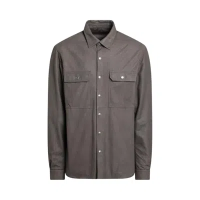 Pre-owned Rick Owens Outershirt 'dust' | Brown | Men's Size 54