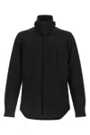 Rick Owens Wool Single Breasted Coat In Schwarz