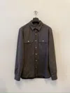Rick Owens Black Jacket With Patch Pockets On The Chest In Cotton Blend Man In Black