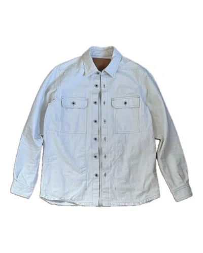 Pre-owned Rick Owens Outershirt Made In Japan In White