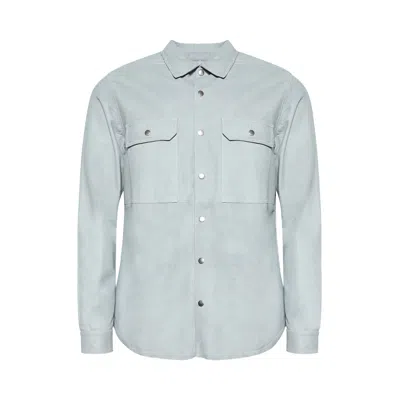 Pre-owned Rick Owens Outershirt 'pale Blue' | Men's Size 52