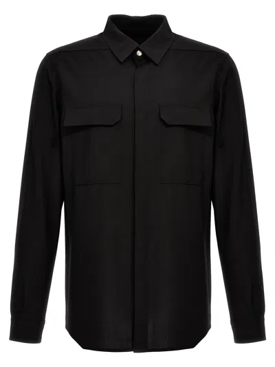 Rick Owens Outershirt Shirt In Black