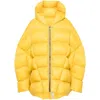 Rick Owens Peter Puffer Coat In Yellow