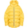 Rick Owens Peter Puffer Coat In Yellow