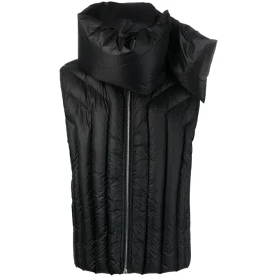 Rick Owens Black Quilted Down Vest