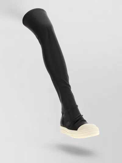 Rick Owens Over-the-knee Boots In Black