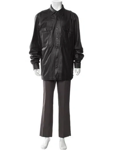Pre-owned Rick Owens Overcoat In Black