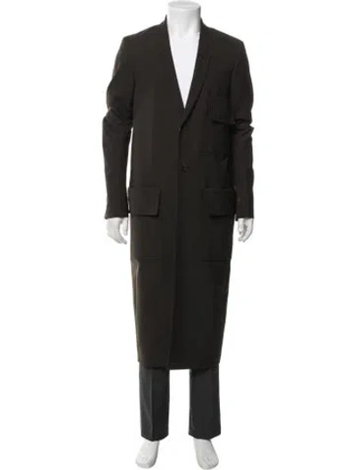 Pre-owned Rick Owens Overcoat In Brown