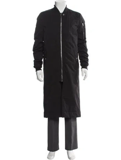 Pre-owned Rick Owens Overcoat In Gray