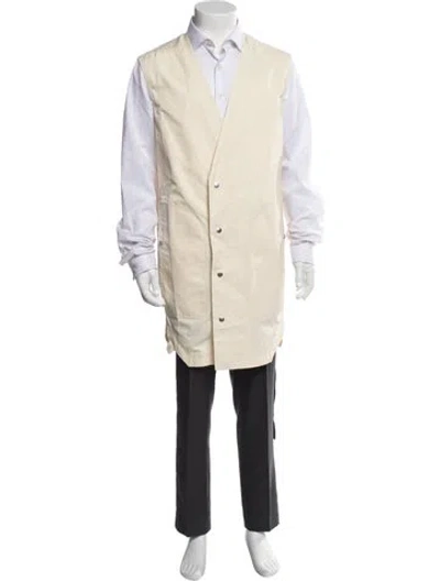 Pre-owned Rick Owens Overcoat In Neutral