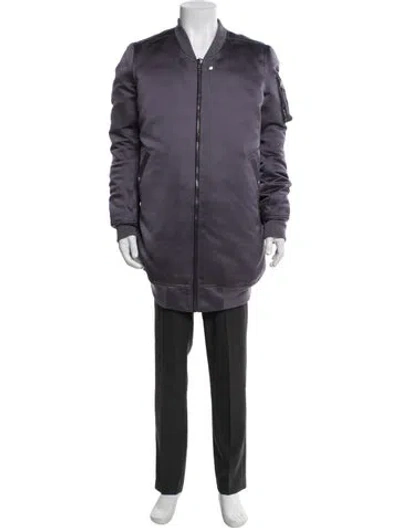 Pre-owned Rick Owens Overcoat In Purple