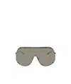 Rick Owens Oversize Mask Sunglasses In Nude