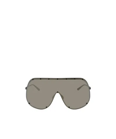 Rick Owens Oversize Mask Sunglasses In Nude