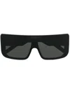 Rick Owens Oversized Sunglasses With Square Frames In Black