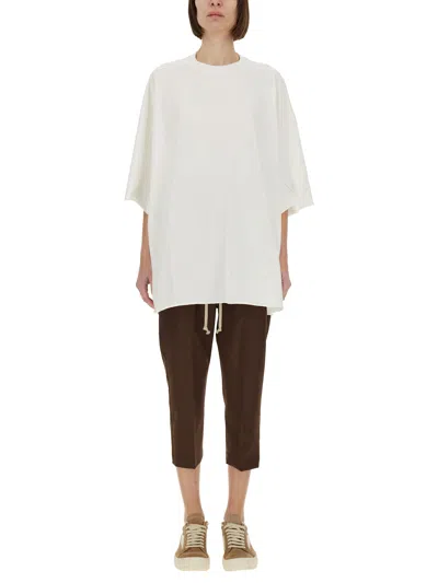 Rick Owens Oversize T-shirt In White
