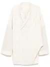 Rick Owens Oversized Arrowhead Blazer In Neutrals
