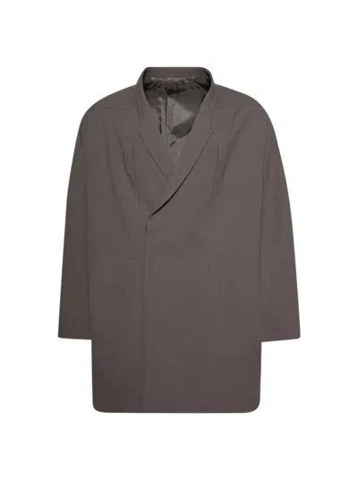 Rick Owens Oversized Arrowhead Jacket Dust In Grey