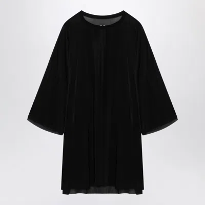 Rick Owens Oversized Black Cupro T-shirt Men
