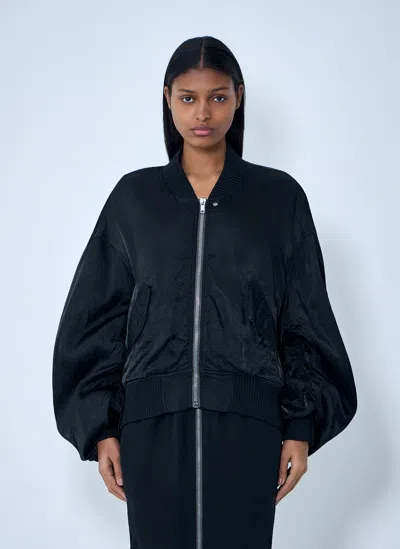 Rick Owens Oversized Bomber Jacket In Black