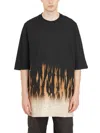 Rick Owens T-shirt Jumbo Ss In Black