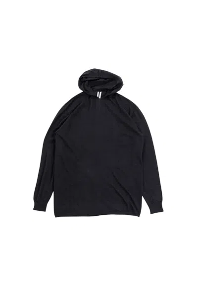 Rick Owens Kaschmirpullover Mit Kapuze In Black