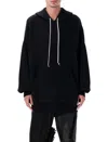 Rick Owens Drkshdw Oversized Hoodie In Black