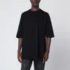 Rick Owens Black Crew Neck T-shirt In Black