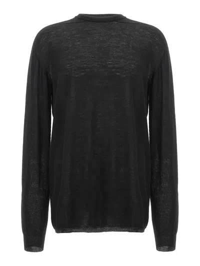 Rick Owens Oversized Level Sweater In Black