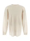 Rick Owens Oversized Level Sweater In Cream