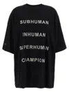 Rick Owens Champion X Owens Crew Neck Graphic T-shirt In Black