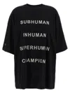 Rick Owens Champion X Owens Crew Neck Graphic T-shirt In Black