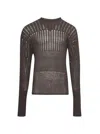 Rick Owens Oversized Pull Knit Sweater Dust In Grey