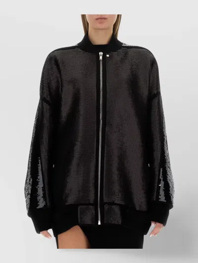 RICK OWENS OVERSIZED SEQUIN BOMBER JACKET