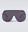 Rick Owens Oversized Shield Sunglasses In Black