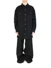 Rick Owens Black Press-stud Jacket In Black