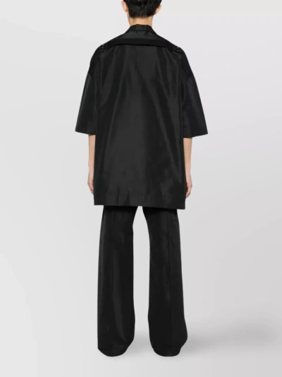 Rick Owens Oversized Shirt With Dropped Armhole In Black