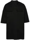 Rick Owens Oversized Short-sleeve Shirt In Schwarz
