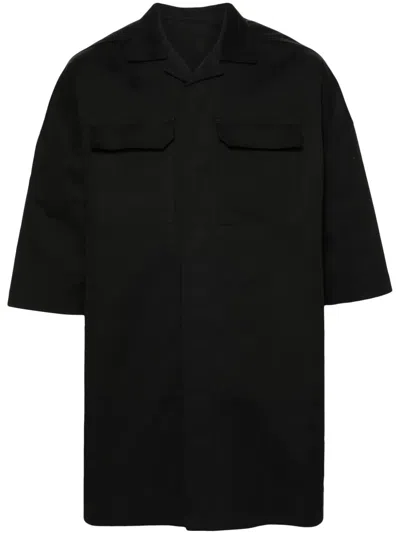 Rick Owens Oversized Short-sleeve Shirt In Schwarz