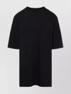 Rick Owens Relaxed Fit Oversized T-shirt With Classic Crew Neckline In Black