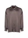 Rick Owens Oversized Snap Collar Faun Shirt Dust