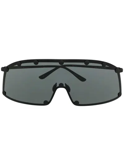 Rick Owens Oversized Sunglasses In Black