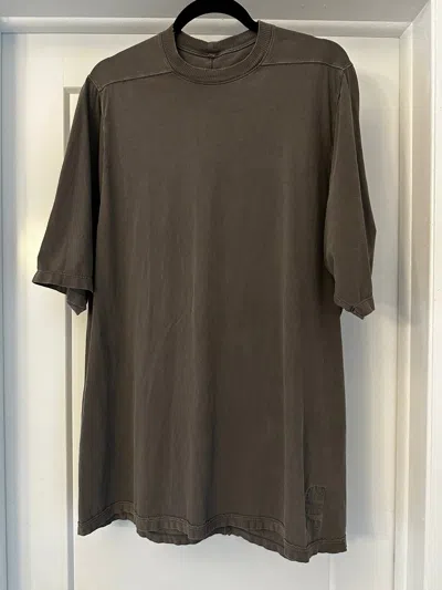 Pre-owned Rick Owens Oversized T-shirt In Grey