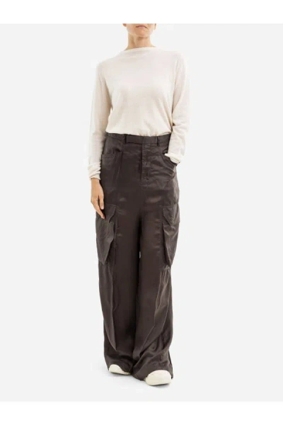 Rick Owens Oversized Technical Cargo Pants In Brown
