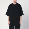 Rick Owens Oversized Crewneck T-shirt In Black