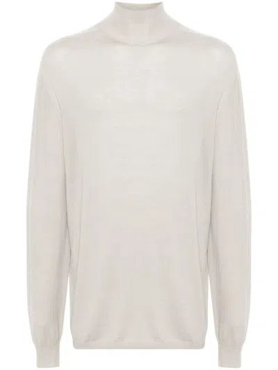 Rick Owens Oversized Turtle Sweater In Grey