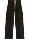 Rick Owens Oversized Wide-legged Trousers In Black